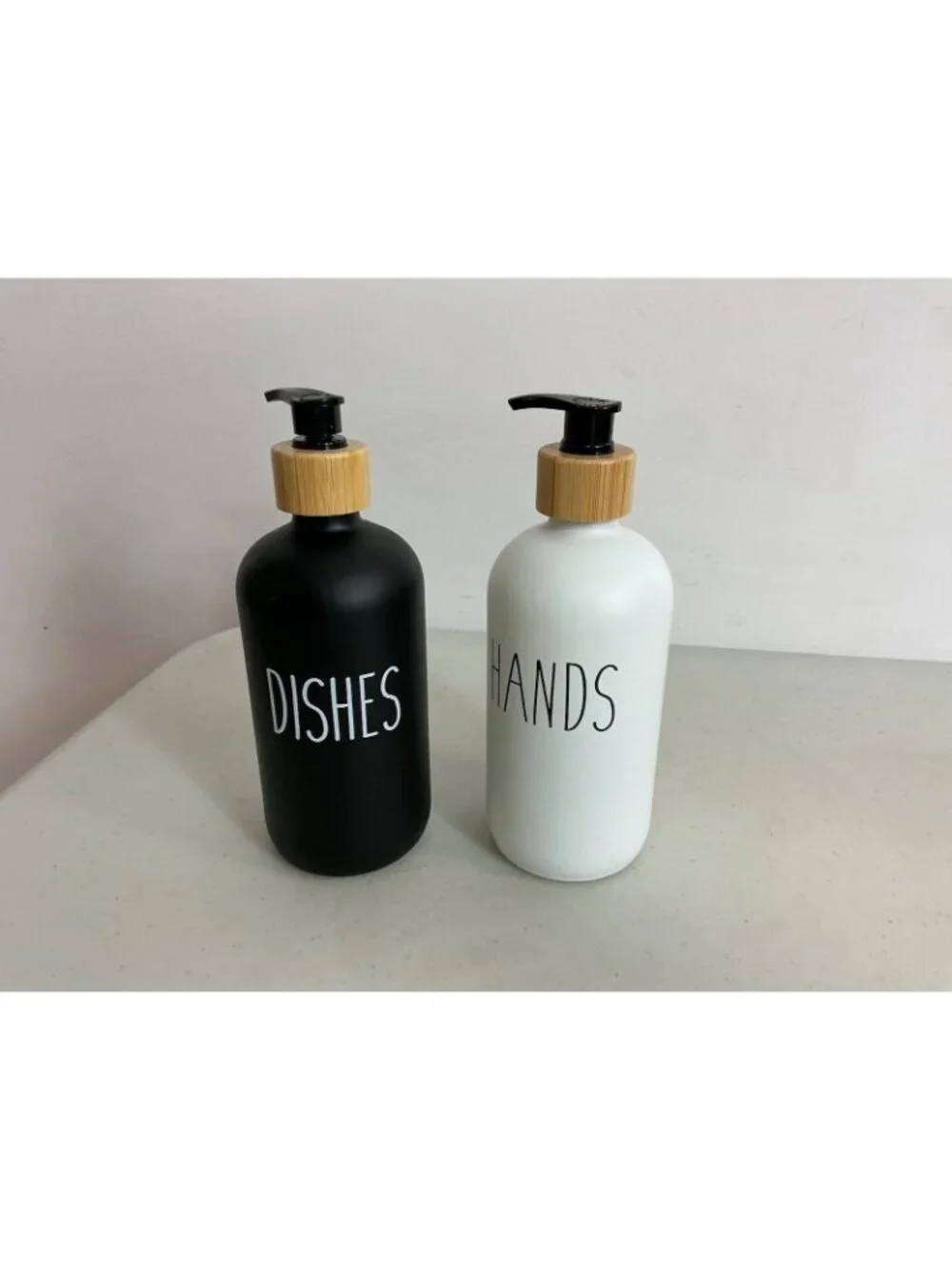 Soap Dispenser Set of Two Bottles New